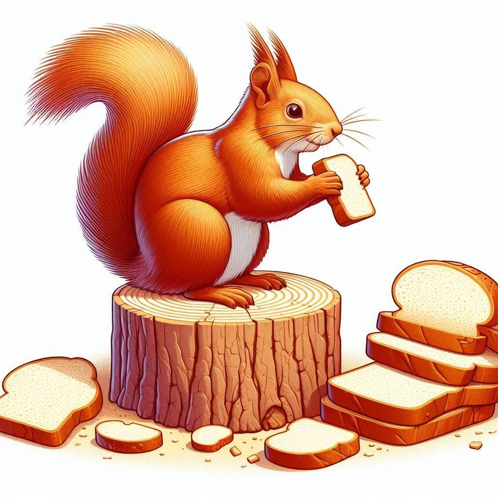can squirrels eat bread